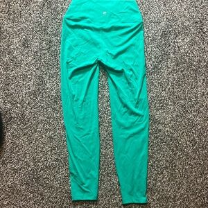 Lululemon Wunder Under Green Leggings